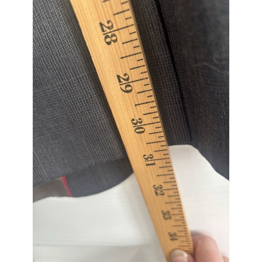 Stafford Men's 48L Gray Windowpane Sport Coat Blazer Jacket Wool Blend Classic - Picture 14 of 14